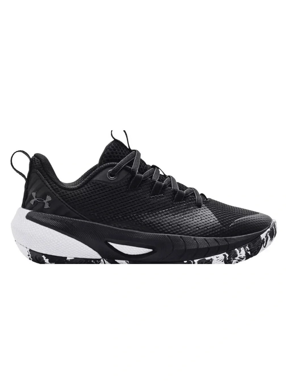 Women’s Under Armour UA HOVR Ascent Basketball Shoes 9 Black White 3025680 001